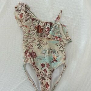 Janie and Jack size 5 one piece Moana theme swim suit
